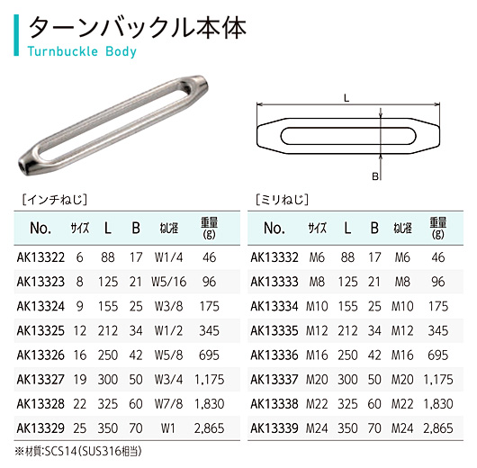 〔部品〕ターンバックル本体