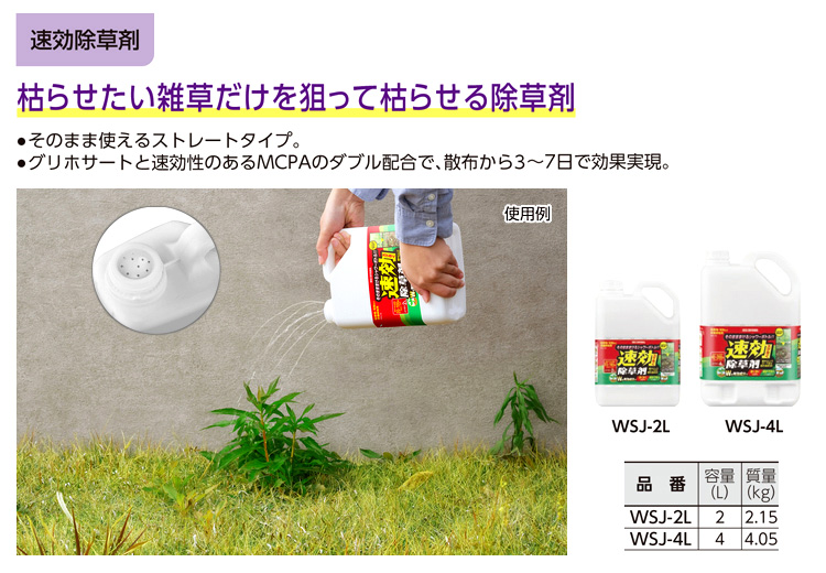 速効除草剤