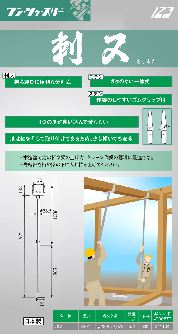 さす又