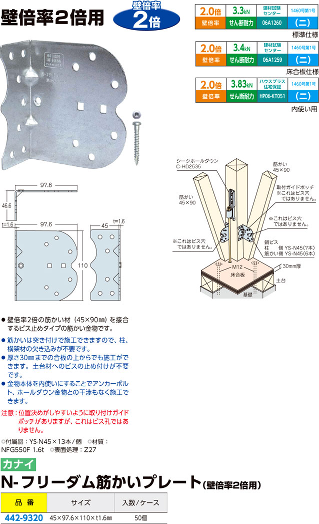 カナイ 建材 金物 ビルトプレート- :s-4571295253809-20230331:なか