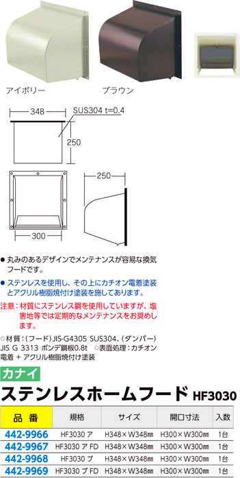 ステンレスホームフード