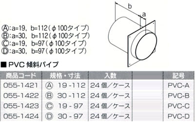 PVC傾斜パイプ