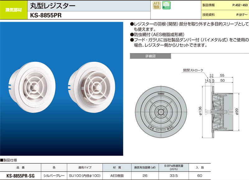 丸型レジスター