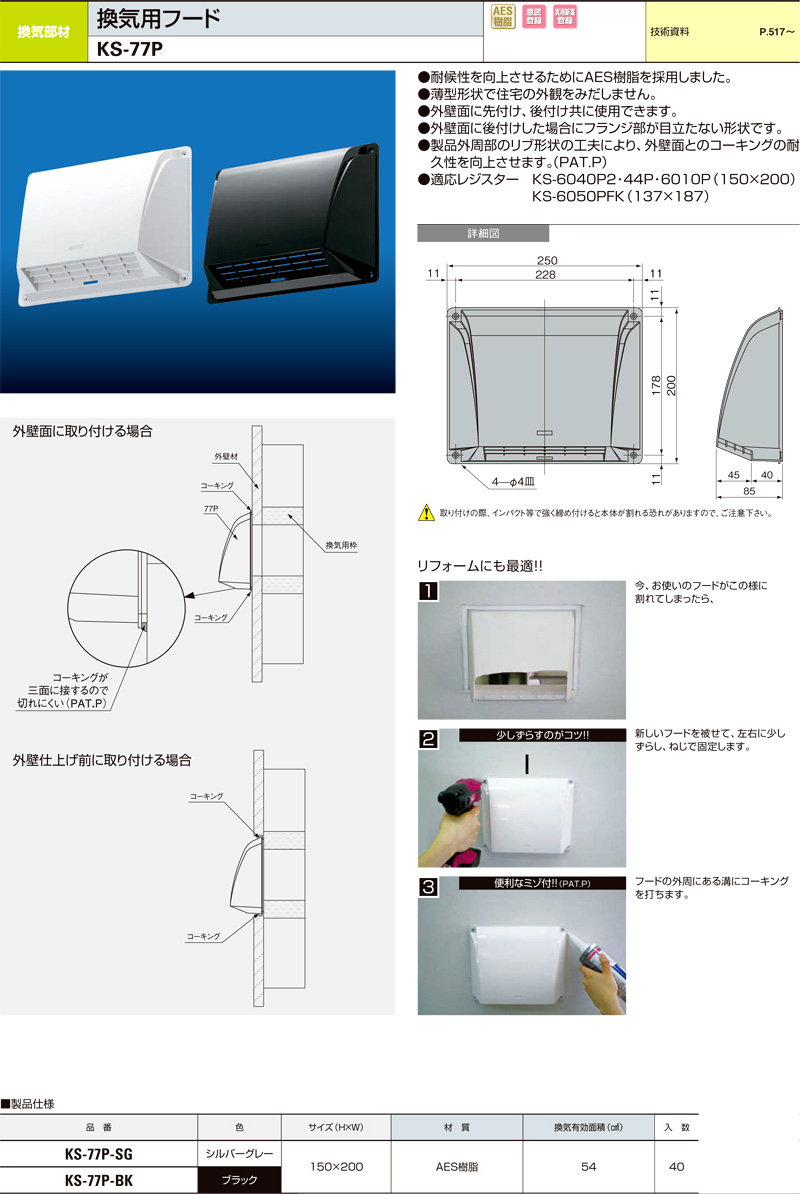 換気用フード