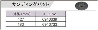 PE-202・PE201・PE-2100・PE-1400・PE-2010・PE1600用サンディングパット