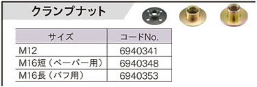 PE-202・PE201・PE-2100・PE-1400・PE-2010・PE1600用クランプナット