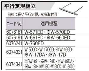 丸ノコ用平行定規組立