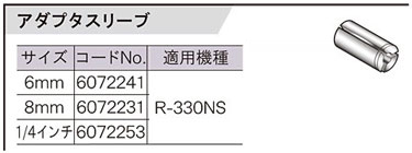 R-330NS用アダプタスリーブ