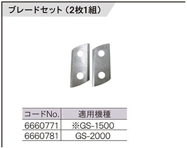 ガーデンシュレッダ用ブレードセット