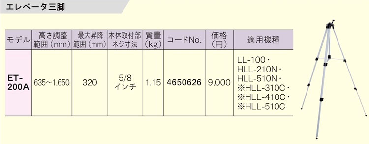 エレベータ三脚