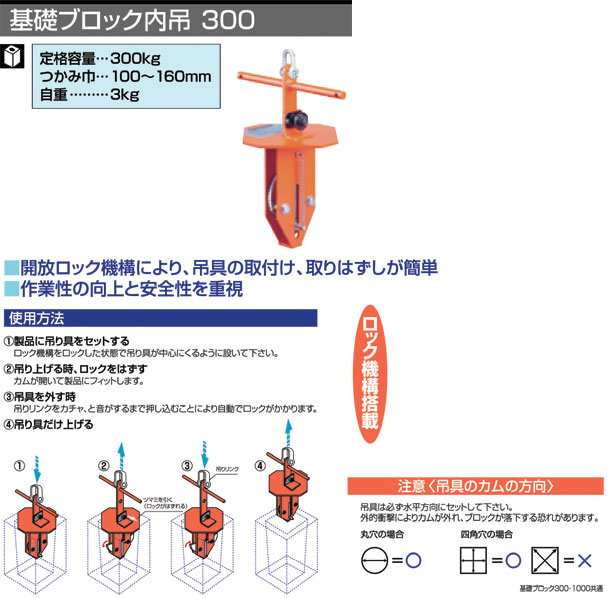 数量限定】 サンキョウ トレーディング 基礎ブロック内吊 1000