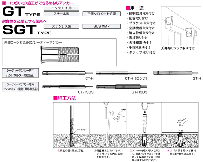 サンコーテクノ シーティーアンカー  / アンカー・プラグ