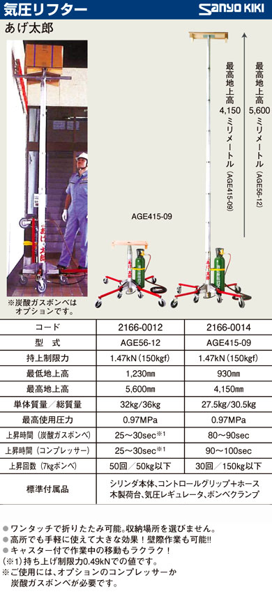 あげ太郎 気圧リフター　AGE415-09