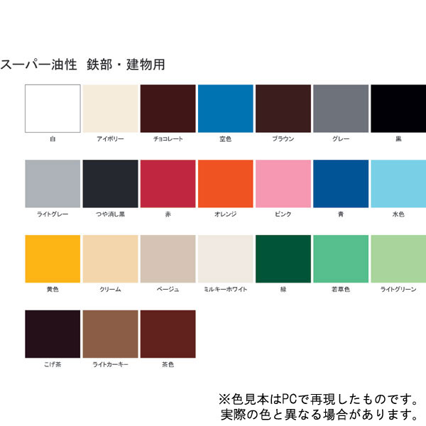スーパー油性鉄部・建物用【0.7L】