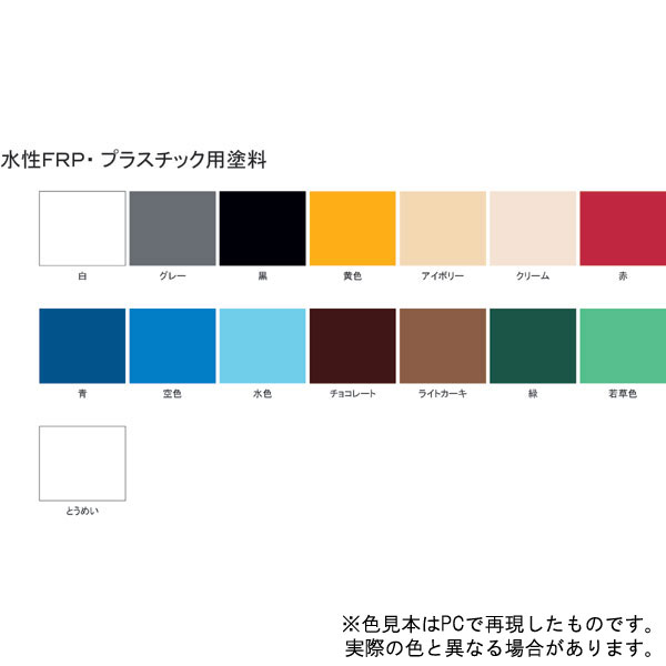 水性FRP・プラスチック用塗料【1/5L】