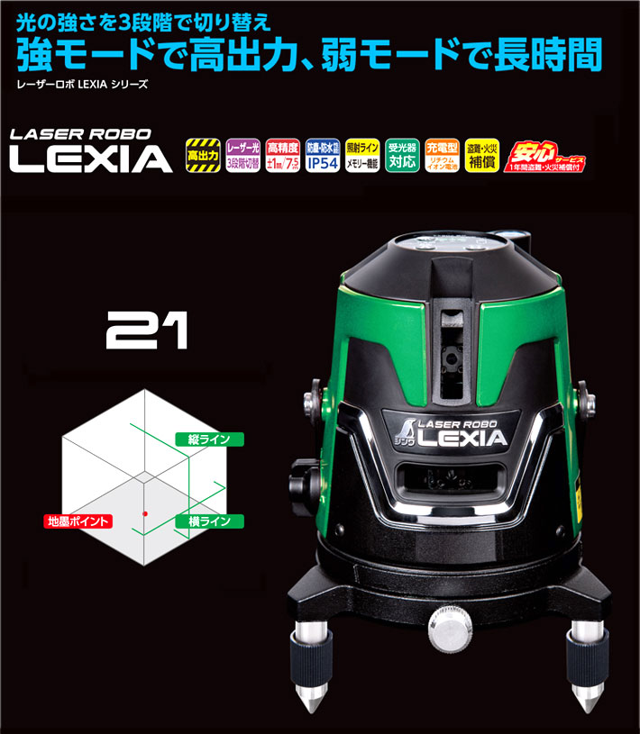 超話題新作 モノえーるシンワ レーザーロボ LEXIA 51 レッド 縦 横 大矩 通り芯×2 地墨 70935