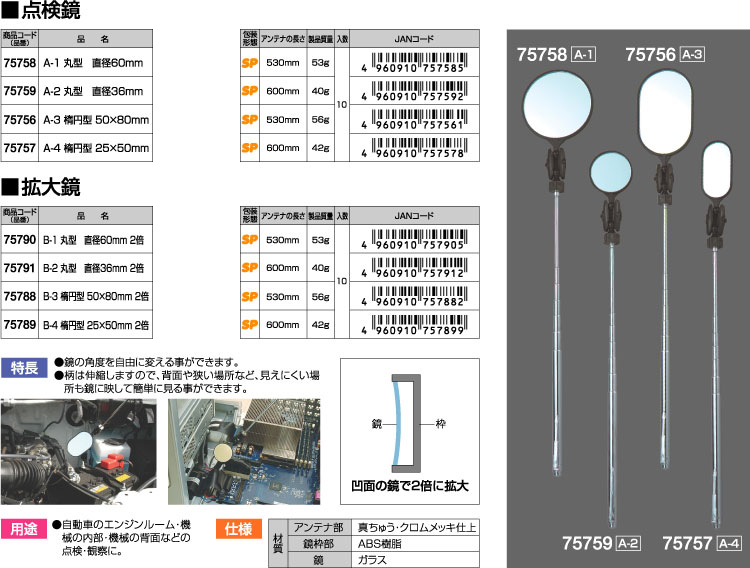 点検鏡A-1丸型