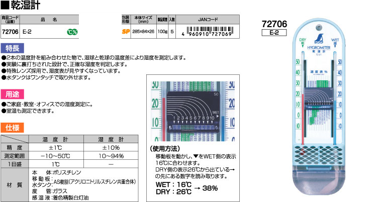 乾湿計E-2