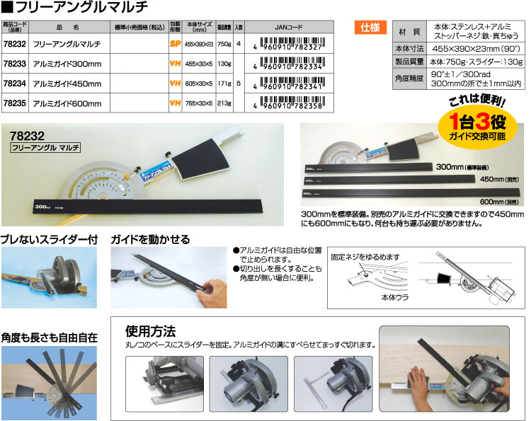 供え シンワ測定 丸ノコガイド定規 ジャスティ―II 78176 丸ノコ用 丸のこガイド 丸鋸ガイド 定規