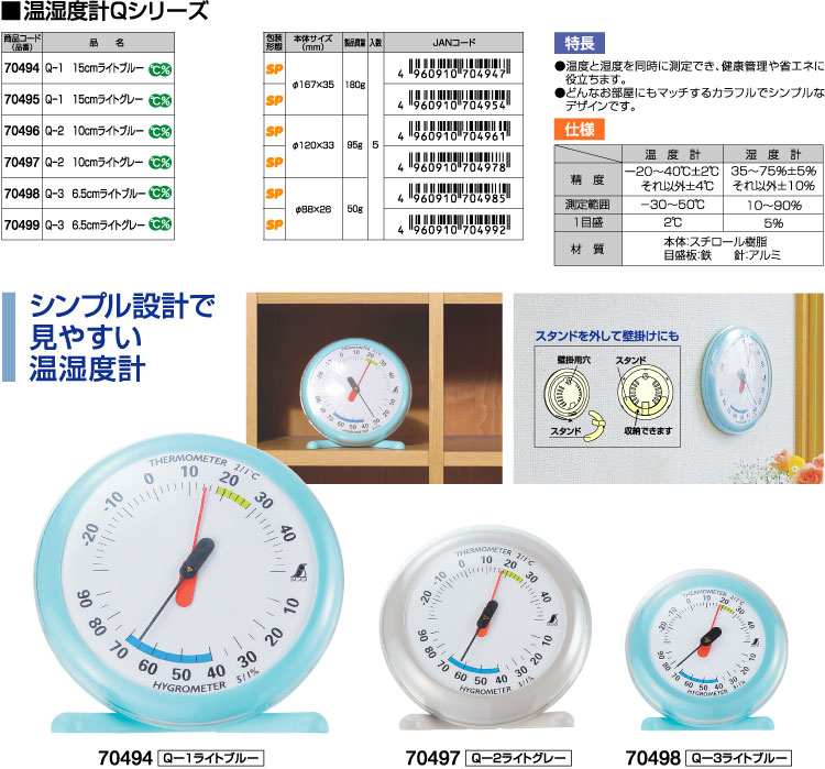 温湿度計Qシリーズ
