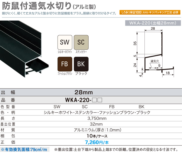 世界有名な JOTO 水切り出隅 樹脂製 ファッションブラウン WS-2011-FB 30個