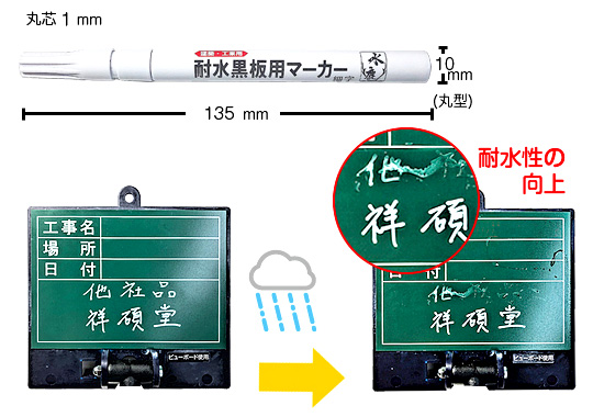 耐水黒板用マーカー細字