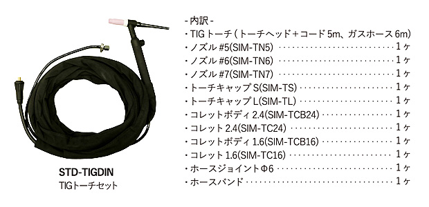 TIGトーチセット