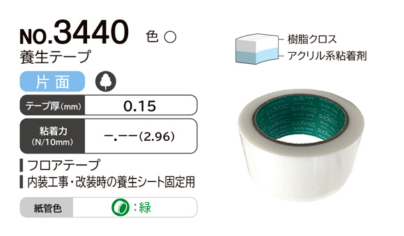 フロア養生テープホワイト