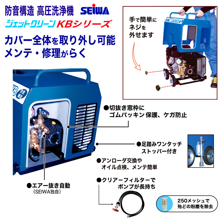 防音構造型高圧洗浄機
