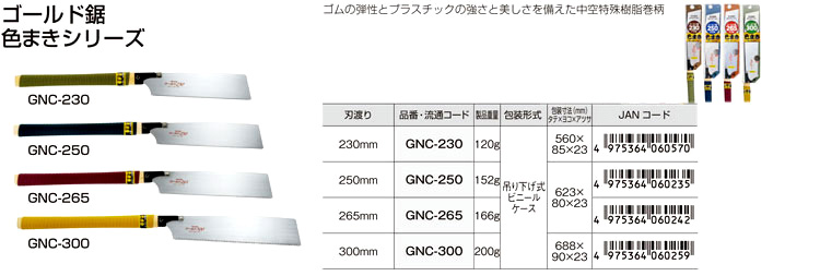 ゴールド鋸250色まき