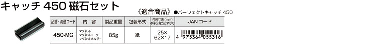 キャッチ450磁石セット