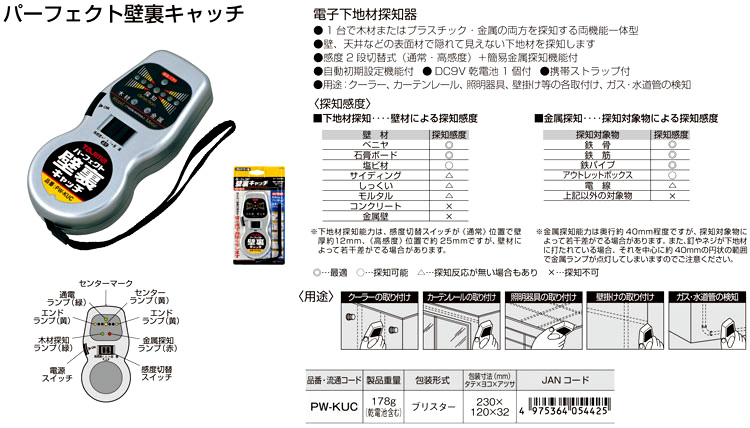 パーフェクト壁裏キャッチ
