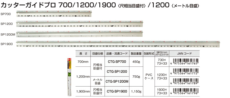 タジマツール カッターガイドPRO CTG-SP700 / カッター定規 / 大工道具 | 電動工具の道具道楽
