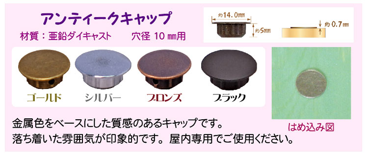 ダンドリビス アンティークキャップ / ビスキャップ / ビス 釘 ダンドリビス アンティークキャップ / ビスキャップ / ビス 釘