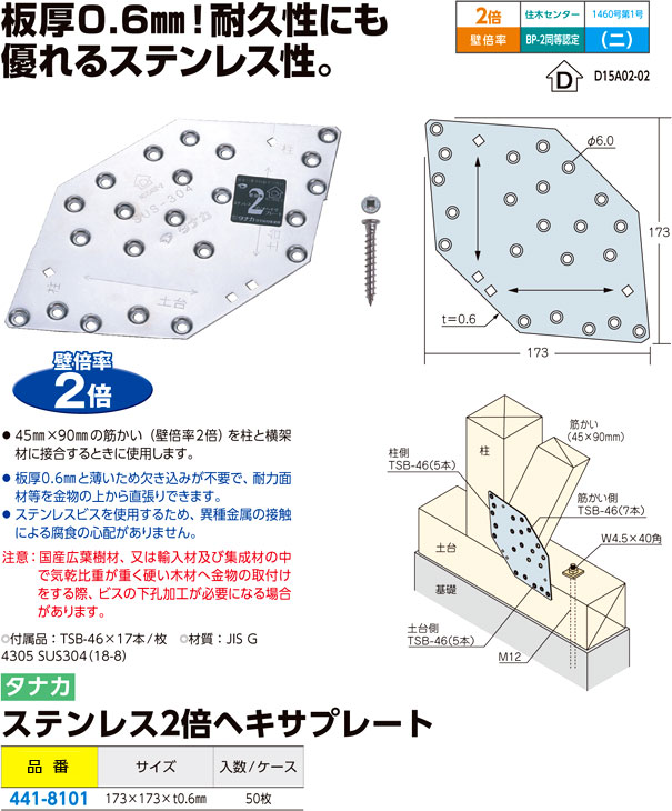 タナカ ヘキサプレートSD AA2162 通販