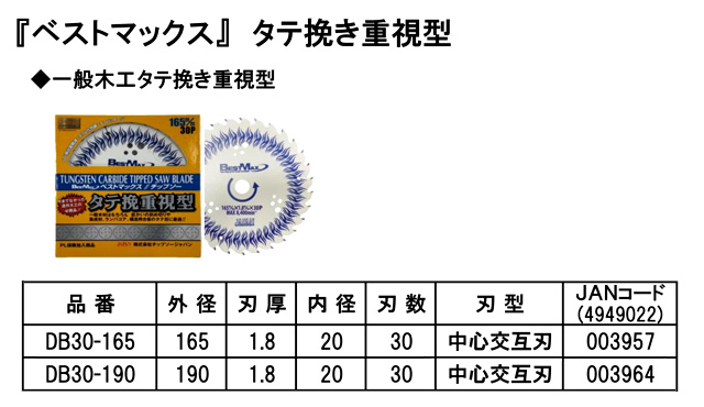 ベストマックス(縦挽き重視型)