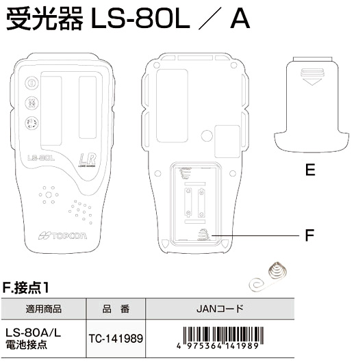 【交換用部品】トプコンLS80A/L用接点1