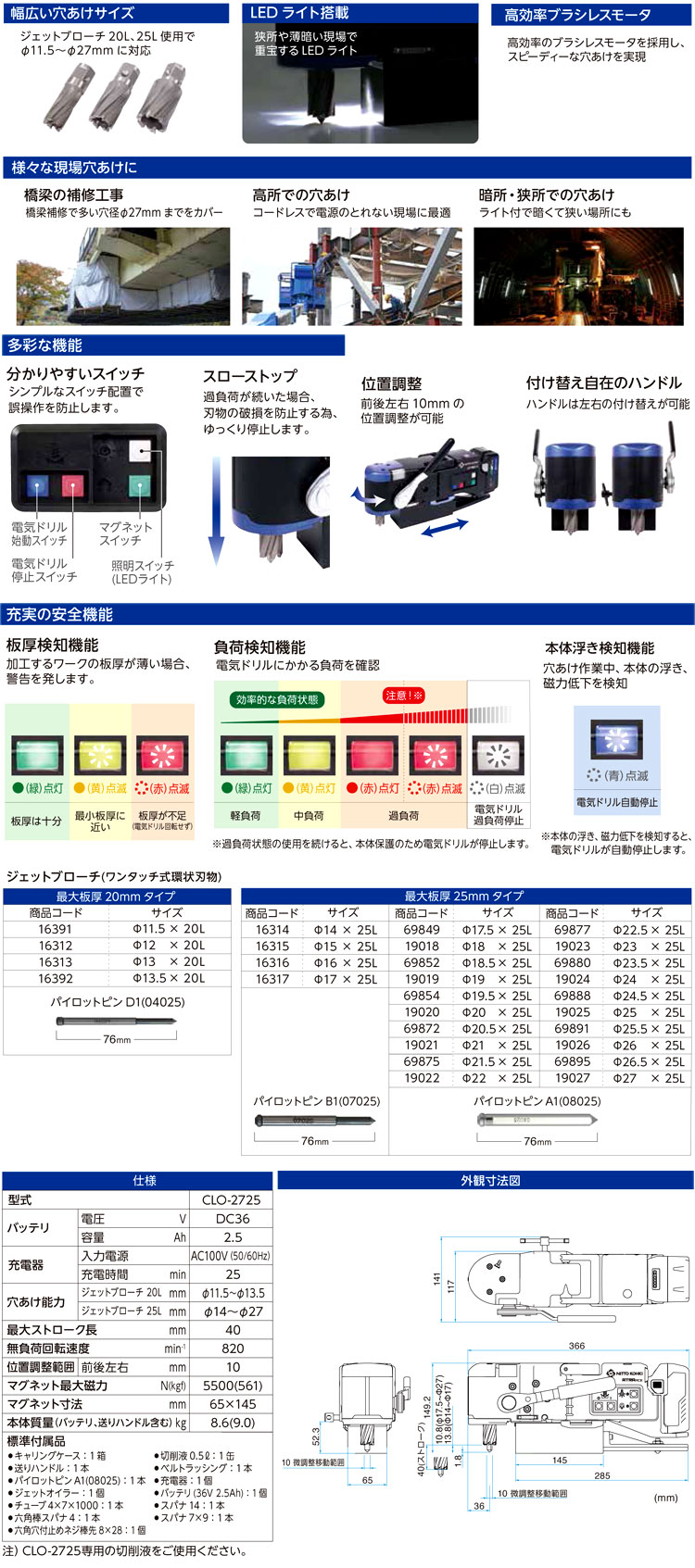 ◆36V【2.5Ah電池付】コードレスアトラエース