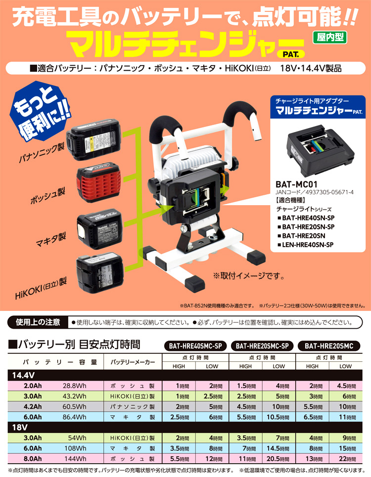 クーポン正規品 017◇未使用品・即決価格◇日動 着脱式ハンガーチャージライト BAT-HRE40SN-SP-LIFE 照明 