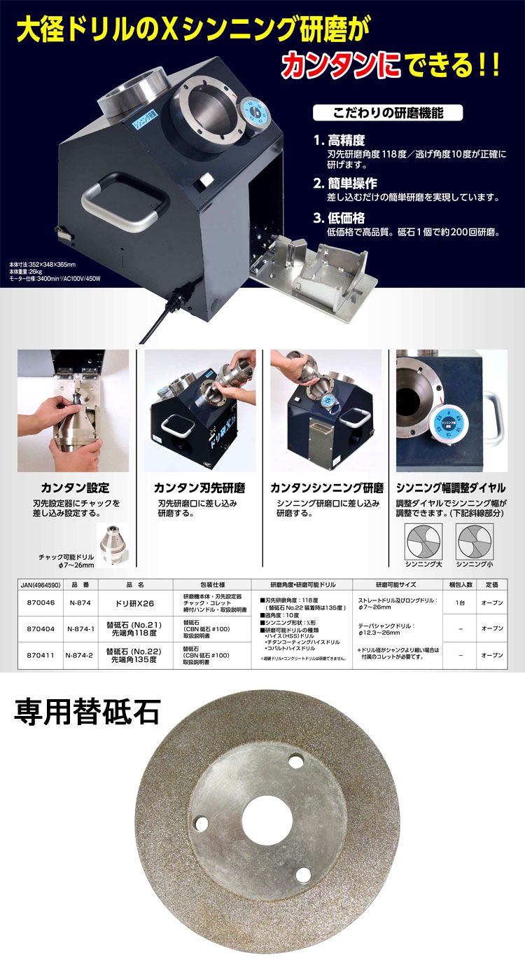 好評安いN874 ニシガキ工業(株) ニシガキ ドリ研 X26 JP ヒロチー商事 通販 PayPayモール2 作業用品 