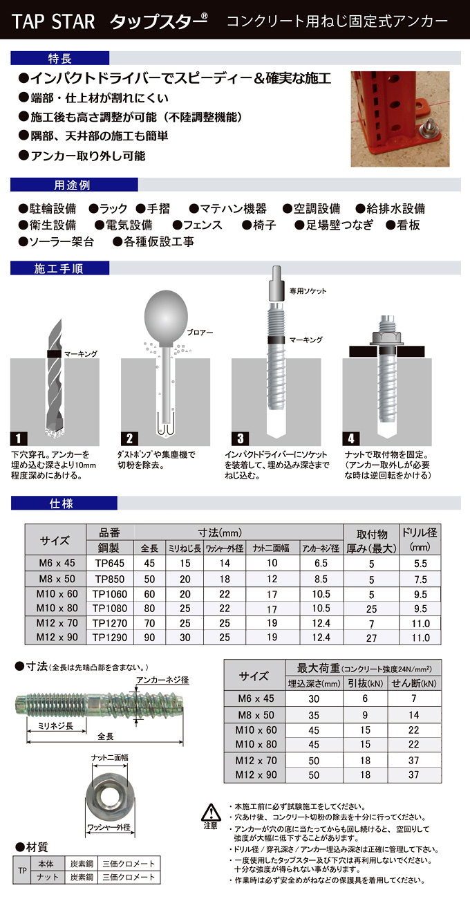 タップスター(鋼製)
