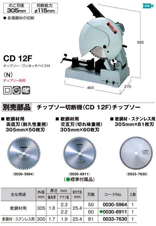 日立 - ハイコーキ（旧：日立工機）チップソーCD3607DA(WP)の+spbgp44.ru