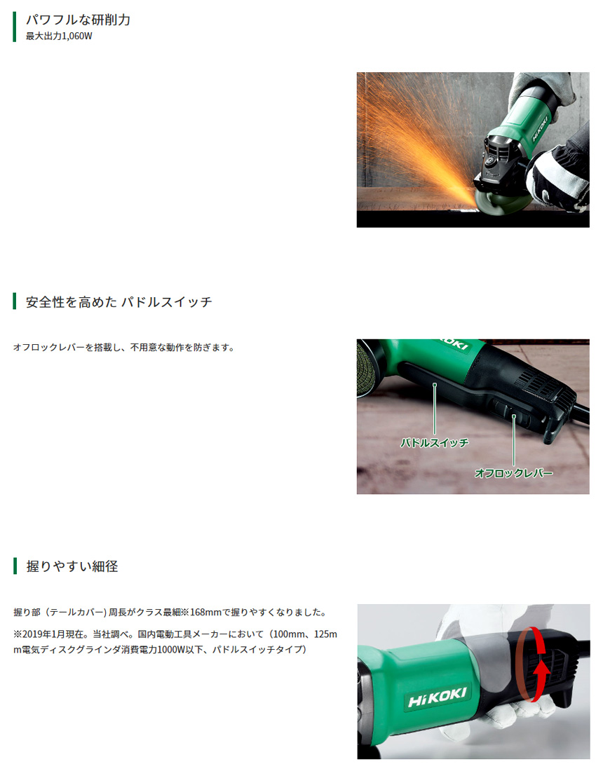 100mm電気ディスクグラインダ