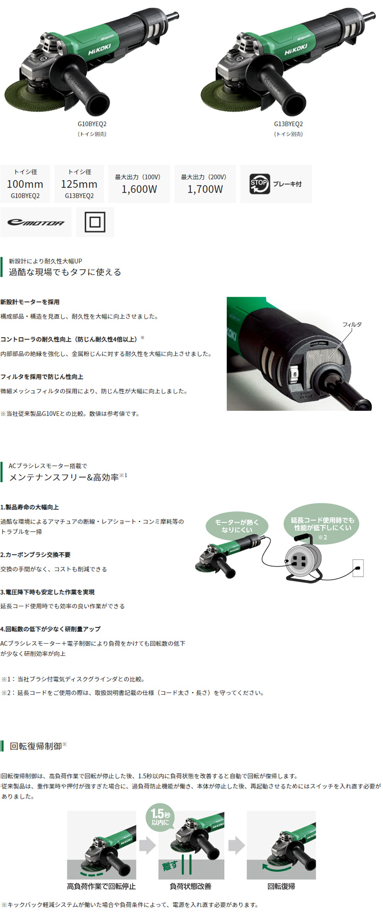 100mm電子ディスクグラインダ【パドルスイッチ】