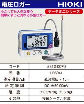 データミニシリーズ電圧ロガー