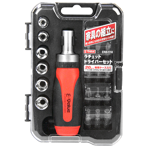 〔E-Value〕ラチェットドライバーセット