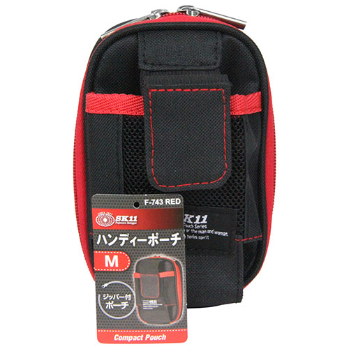 〔SK11〕ハンディーポーチ　M　レッド