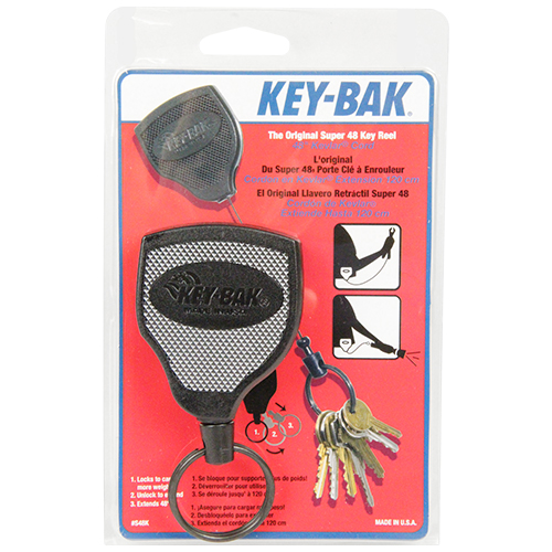 〔KEY-BAK〕ロック式キーリール120cm