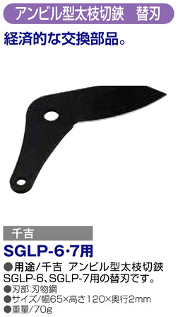 〔千吉〕アンビル型太枝切鋏　替刃