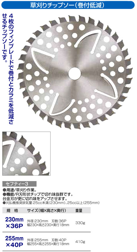 期間限定今なら送料無料 刈払機用 チップソー